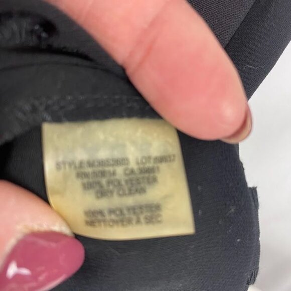 Tahari Black Ruffle Sleeveless Shift Dress New with Tags Women's Size 2 - Picture 12 of 13